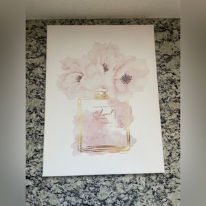 Two Chanel Perfume Bottles Wall Art.